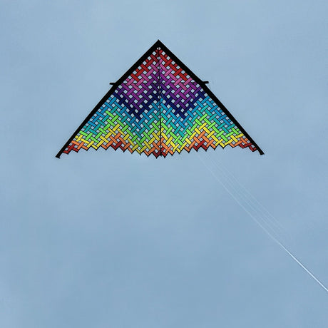 11 ft. Mesh Delta Kite - Rainbow Water
