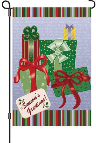 12 in. Flag - Season's Greetings