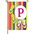 12 in. Summer  Monogram Flag - P
