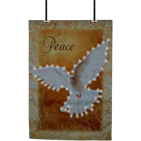 28 in. Flag - Heaven Peace (Fiber Optic)