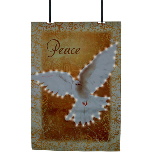 28 in. Flag - Heaven Peace (Fiber Optic)