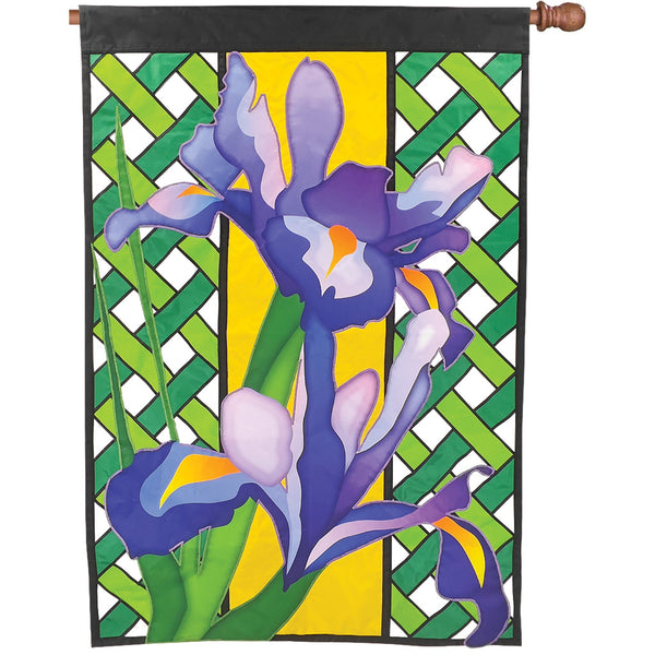 Elite Oversized Lattice Flag - Iris