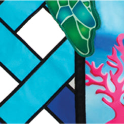 Elite Oversized Lattice Flag - Sea Turtle