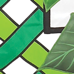 Elite Oversized Lattice Flag - Poinsettias