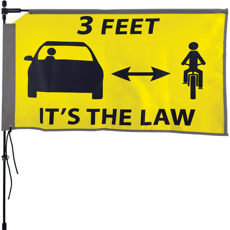 Rectangular Bike Flag - 3 Ft. Law