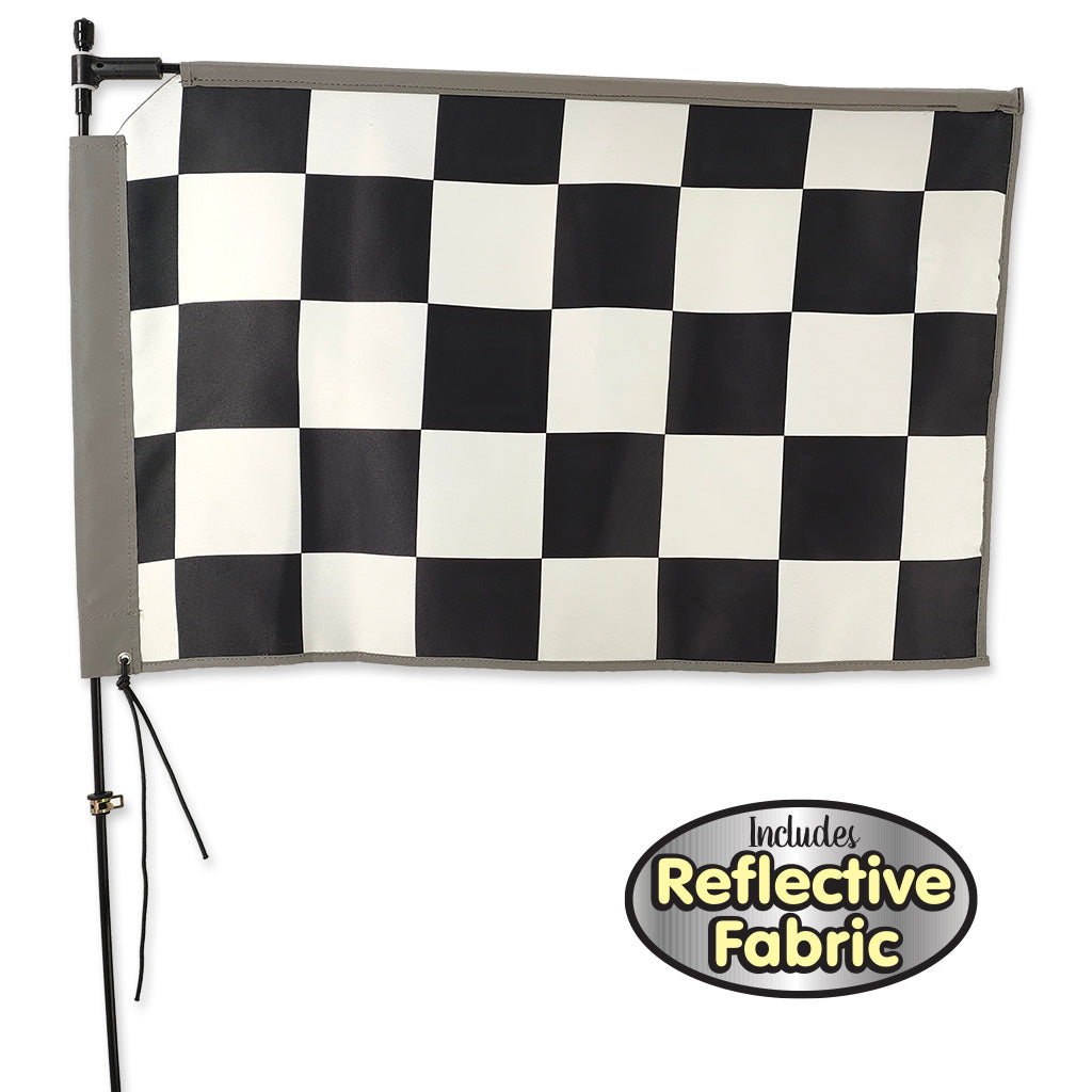 Rectangular Bike Flag - Racing Checks