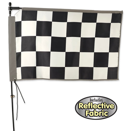 Rectangular Bike Flag - Racing Checks