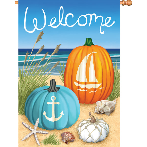 36 in. Elite Oversized House Flag - Coastal Pumpkins