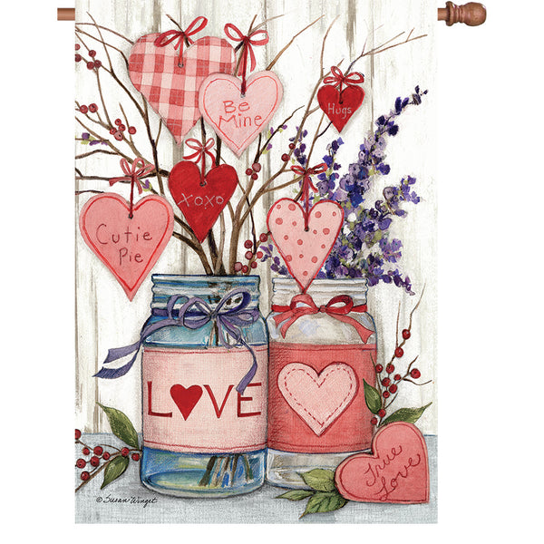 36 in. Elite Oversized House Flag - Valentine Jars