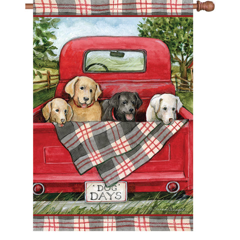 36 in. Elite Oversized House Flag - Dog Days Truck