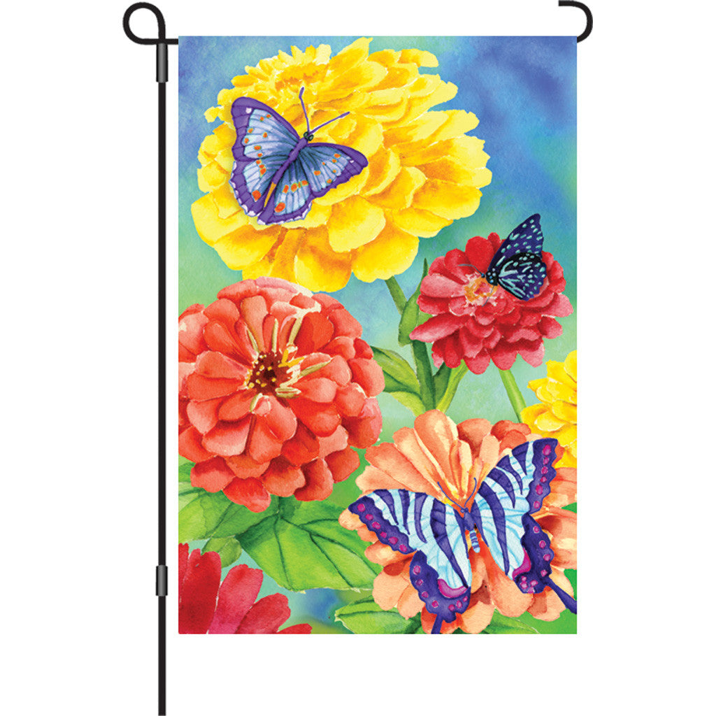 12 in. Flag - Butterfly Garden