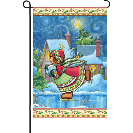 12 in. Flag - Winter Wonders Angel