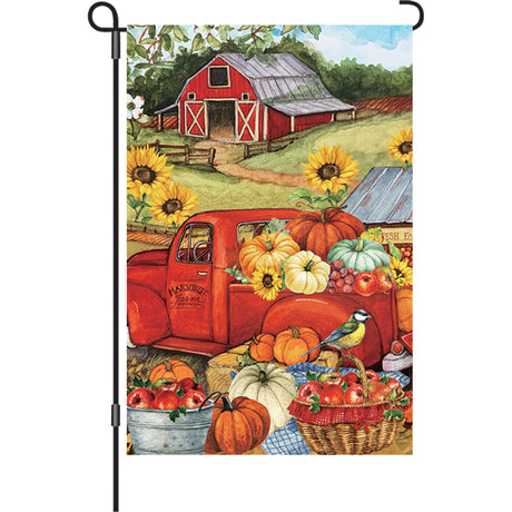 12 in. Flag - Autumn Truck