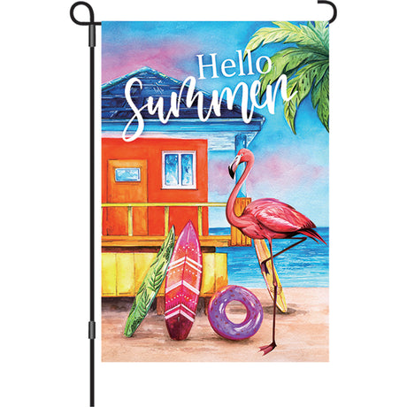 12 in. Flag - Flamingo Beach