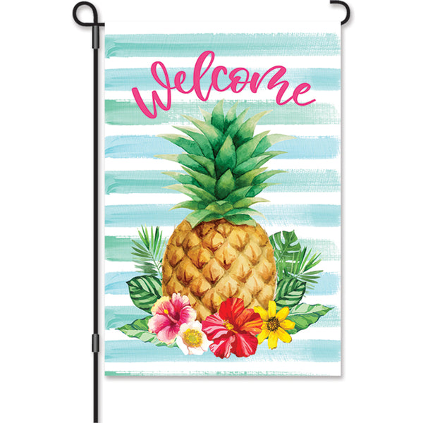 12 in. Flag - Hibiscus Pineapple