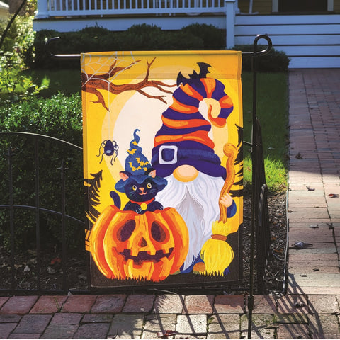 12 in. Flag - Halloween Gnome
