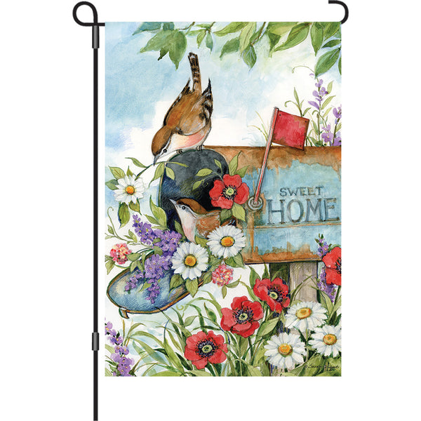 13 in. Elite Oversized Garden Flag - Birds in the Mailbox