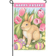 13 in. Elite Oversized Garden Flag - Easter Bunny Tulips
