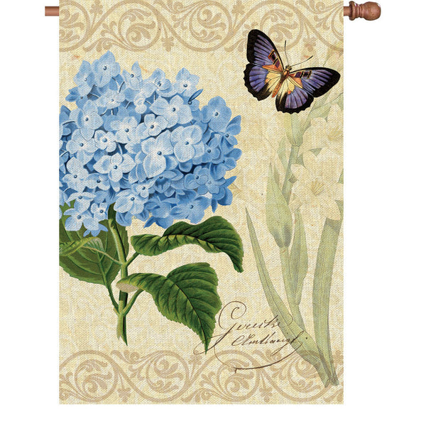 28 in. Flag - Botanical Fresh Blue