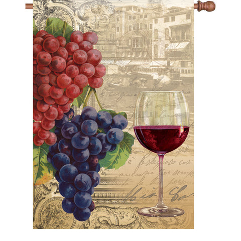 28 in. Flag - Vintage Wine