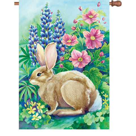 28 in. Flag - Garden Rabbit