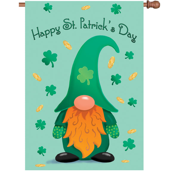 28 in. Flag - St. Patrick's Day Gnome