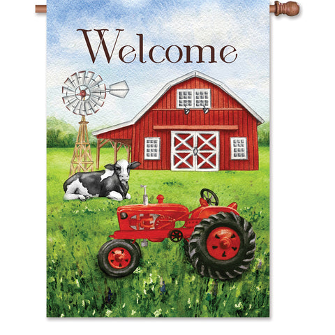 28 in. Flag - Welcome Farm