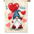 28 in. Flag - Valentine Gnome
