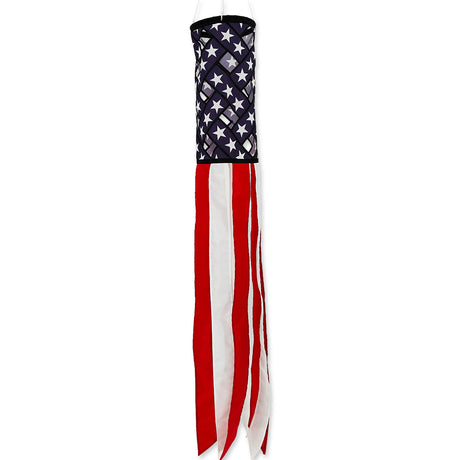 50 in. Windsock - Patriotic Lattice
