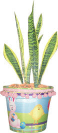 Flower Pot Cover - Chicks and Bunnies