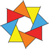 20 in. F-Stop Spinner for Kites and Line - Rainbow