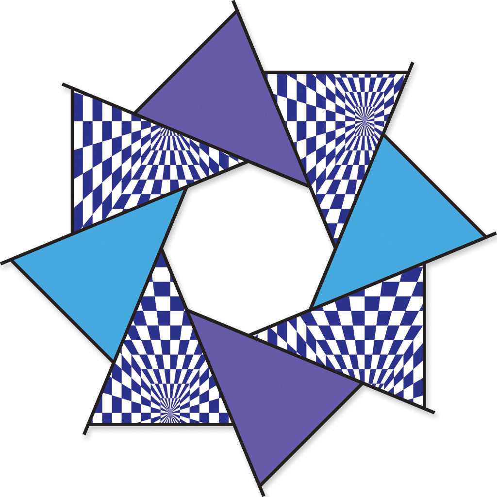 20 in. F-Stop Spinner for Kites and Line - Cool Op-Art