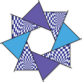 20 in. F-Stop Spinner for Kites and Line - Cool Op-Art