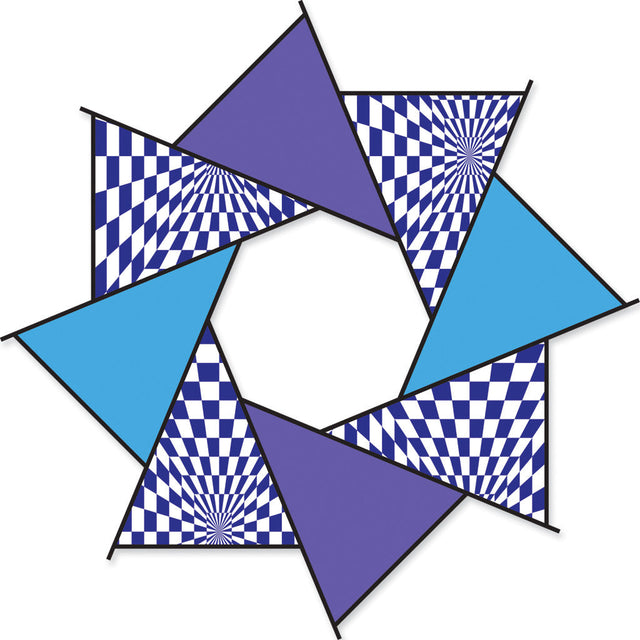 20 in. F-Stop Spinner for Kites and Line - Cool Op-Art