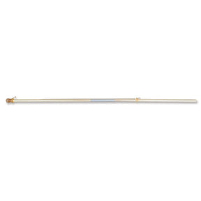 72 in. 2-Piece Wood Flag Pole w/ Plastic Sleeve