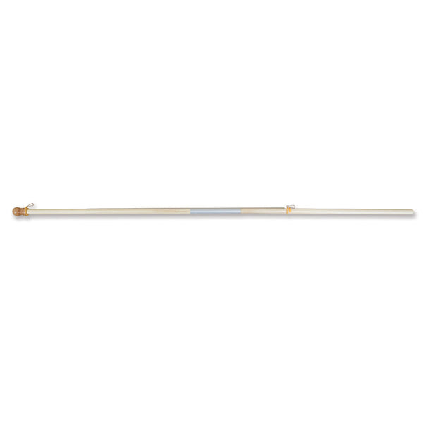 72 in. 2-Piece Wood Flag Pole w/ Plastic Sleeve