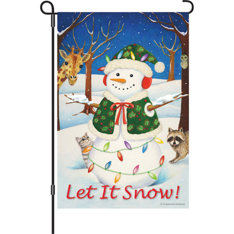 12 in. Flag - Hey Here's Snow!