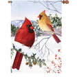 28 in. Flag - Cardinals and Hemlock