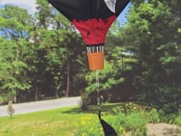 19 in. Pop-Open Hot Air Balloon - Jolly Roger