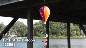 12 in. Hot Air Balloon - Rainbow