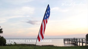16 ft. Feather Banner - Patriotic/Solarmax