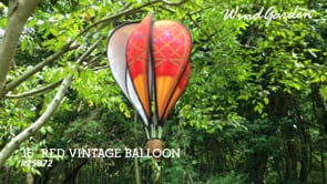 16 in. Hot Air Balloon - Red Vintage