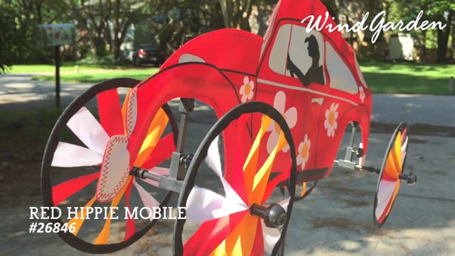 22 in. VW Hippie Mobile Spinner - Red