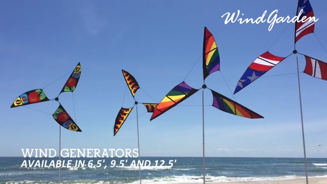 6.5 ft. Wind Generator - Patriotic