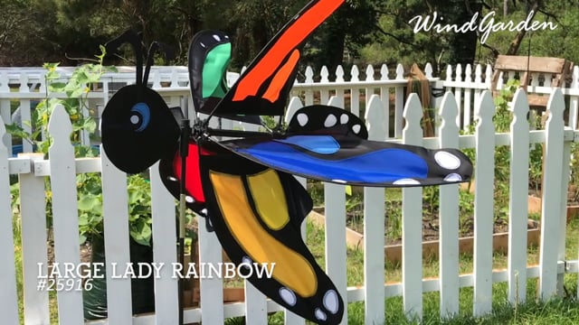 Large Lady Rainbow Monarch Spinner