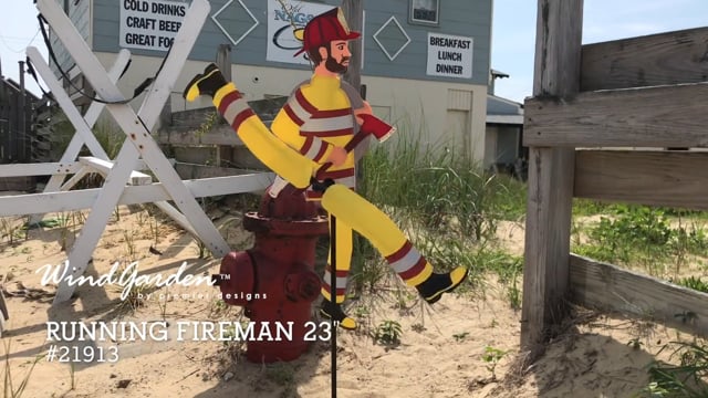 WhirliGig Spinner - 23 in. Running Fireman