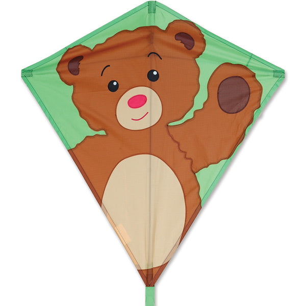 30 in. Diamond Kite - Teddy Bear