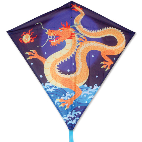 30 in. Diamond Kite - Asian Dragon
