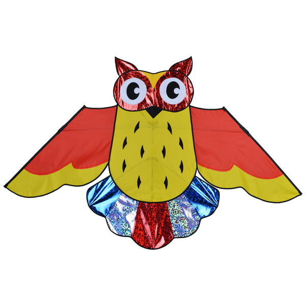 57 in. Holographic Rainbow Owl Kite (Bold Innovations)