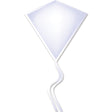 30 in. Diamond Kite - White (Bold Innovations)